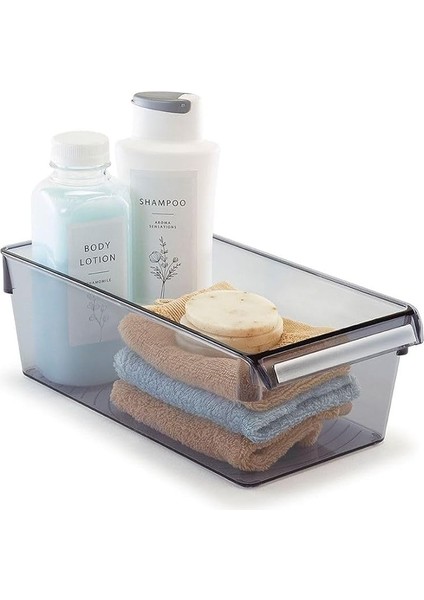 M-E27-10-25 Düzenleyici Raf, Dikdörtgen, 290X150X100 Mm, Şeffaf Siyah indirimleri