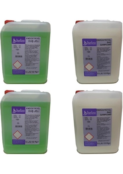 Otel Tipi Duş Jeli ve Şampuanı Toplam 20 Litre