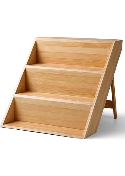 Bambu 3 Katlı Katlanabilir Baharat Standı | Çekmece Içi Kullanıma Uygun Baharatlar Için Organizer (Kavonozlar ve Aksesuarlar Dahil Değildir) fırsatları