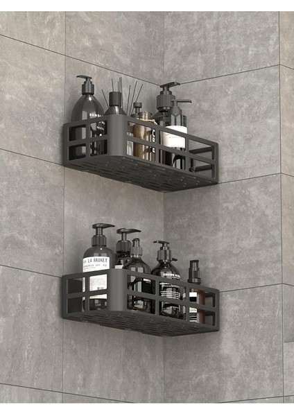 Life 2 Adet Düzenleyici Yapışkanlı Banyo Organizer Duş Rafı MIT1146