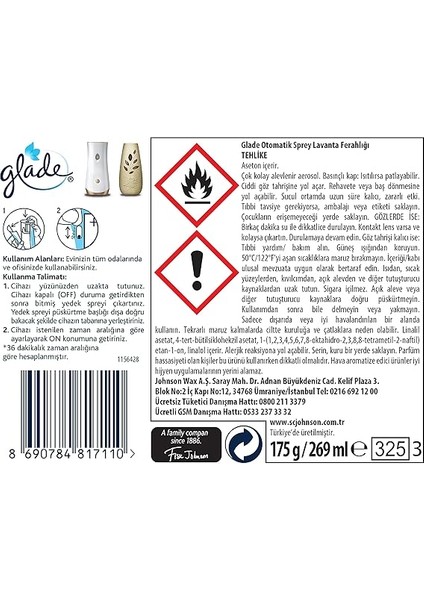 Lavanta 2'li Yedek Otomatik Sprey (2 x 269 Ml) fırsatları