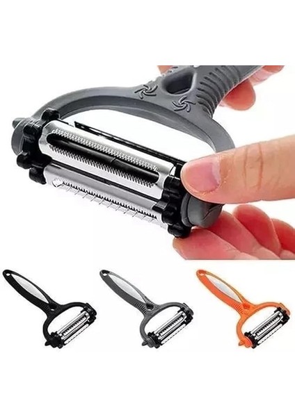 1 Arada Mutfak Soyacağı, Çok Fonksiyonlu Sebze Meyve Soyucu, Döner Başlıklı, 15X8X2 cm