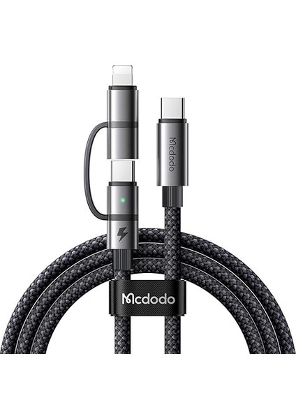 CA-0450 2in1 36W Typec iPhone Şarj Kablosu 1.2m - Siyah