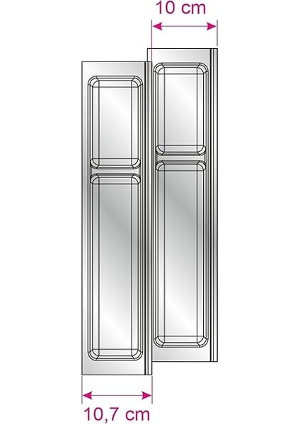 Mutfak Çekmece Içi Modüler Iki Bölmeli Kaşıklık 11CMX48CM(BOYDAN 4cm Kesilebilir) fırsatları