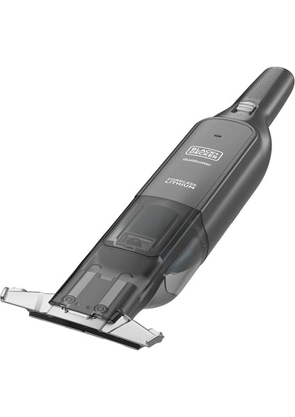 + Decker 12V 1,5 Ah Slim Şarjlı El Süpürgesi, Koyu Titanyum