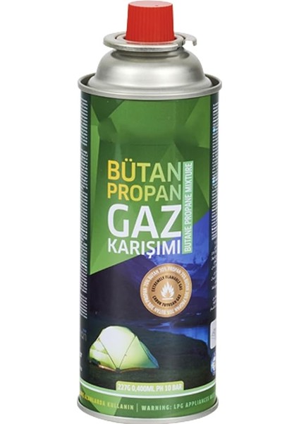 227 gr Bütan Propan Gaz Karışımı Pürmüz Gazı Kamp Ocak Gazı