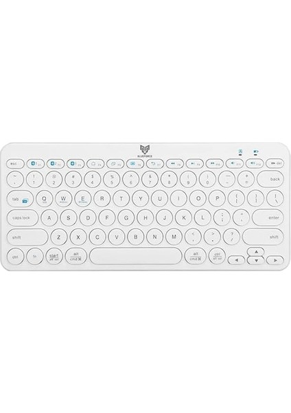 BT-K95 Bluetooth Bağlantılı Taşınabilir Sessiz Slim Sessiz Klavye Beyaz Telefon Tablet Mac Uyumlu