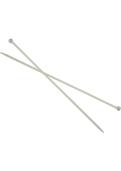 Marifetlerim - Beyaz Düz Örgü Şişi 4 Numara