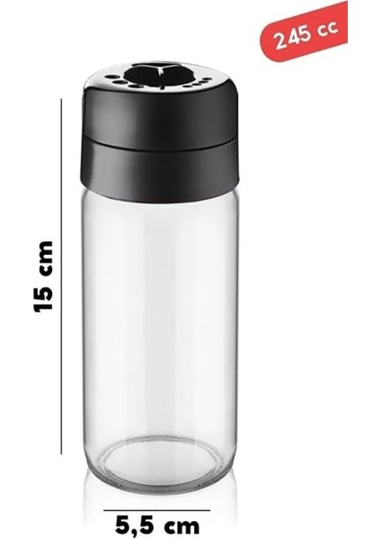 Life 6 Adet 245 ml Döner Kapaklı Cam Baharatlık Takımı MIT1085 fiyatları