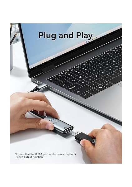 USB C - HDMI 2.1 Adaptör 8K@60Hz 4K@144Hz Alüminyum Tip-C HDMI Kablosu, Thunderbolt 4 3 Destek 48 Gbps/hdcp2.3/hdr Dizüstü Bilgisayar, Tablet Için Uyumlu fiyatları