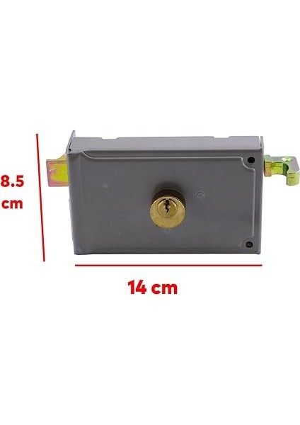 Kısa Barelli Trajlı Dış Kapı Kilit Anahtarlı Apartman Demir Kapı Otomatı 50 mm Manuel Sağa Açılır fiyatları