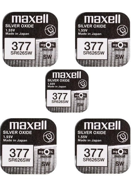 Brunswick 377 SR626SW Düğme Pil 1,55 V