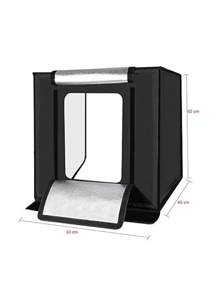 60X60CM Profesyonel Stüdyo LED Işıklı Ürün Fotoğraf Çadırı indirimleri