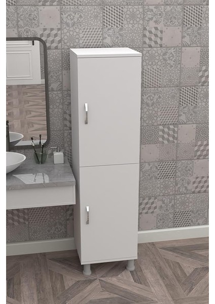 Mobilya Çok Amaçlı Kapaklı Raflı Mutfak Balkon Kiler Banyo Erzak Dolabı modelleri