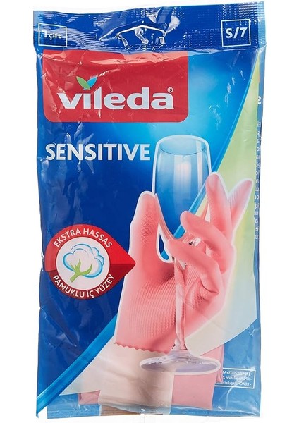 Candy Pink Sensitive Eldiven, %100 Doğal Lateks, S