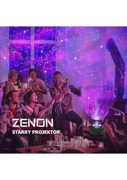 Smart Starry Projektör Light-Blth+Müzik+7farklı Ambians modelleri