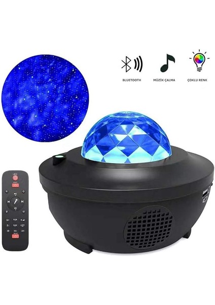 Smart Starry Projektör Light-Blth+Müzik+7farklı Ambians indirimleri