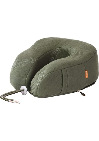 Bambu Serisi | Ortopedik Boyun ve Seyahat Yastığı | Haki Renk