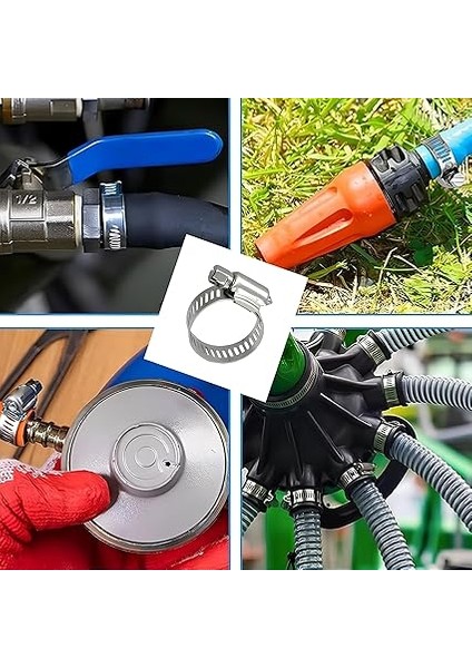 10 Parça Hortum Kelepçesi Seti | 5 Farklı Boy (8-27 Mm) | Paslanmaz/çelik Kelepçeler | Su, Hava, Yağ Hatları Için Ayarlanabilir Hortum Kelepçesi fırsatları