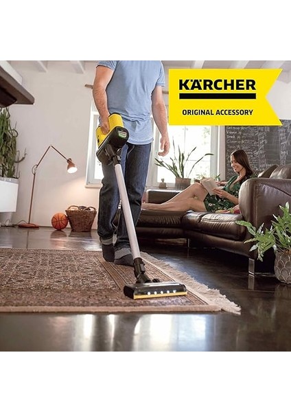 Kärcher Vc 4 Cordless Myhome, Vc 6 Cordless Ourfamily ve Vc 7 Cordless Yourmax Için Orijinal Sert Zemin Başlığı, Siyah modelleri