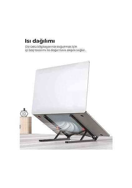 Saiji X2 Taşıma Çantalı Alüminyum Notebook Laptop Standı Siyah fırsatları