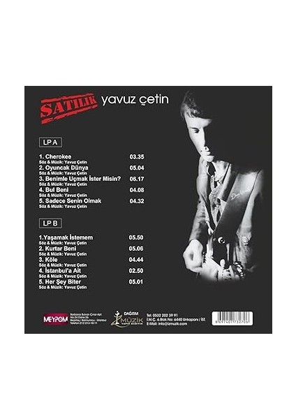 Müzik Lp-Yavuz Cetin (Yeni Başım)- Satılık fiyatları
