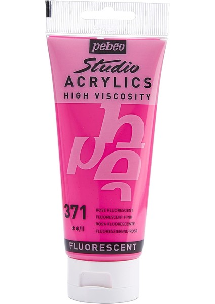 832*371 Akrilik Boya, 100 Ml, Fluorescent Pink