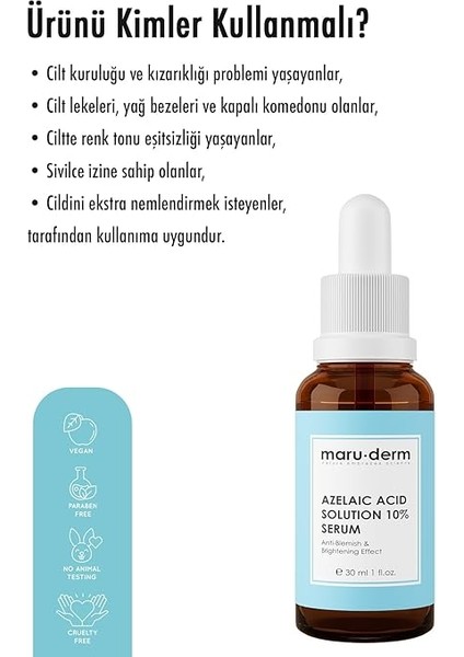 Azelaik Asit Aydınlatıcı Cilt Serumu 30 ml fırsatları