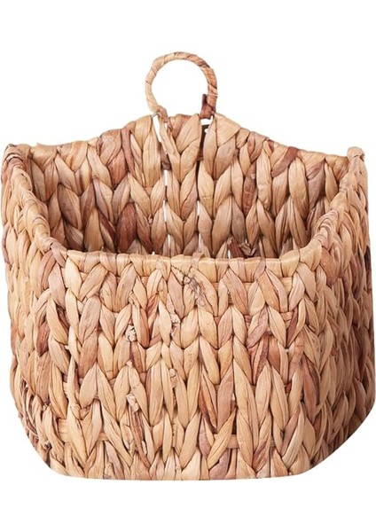 Dekoratif Hasır Dikdörtgen Duvar Sepet Saksılık 2'li Set - Hasır Duvar Için Sepet Saksı, Duvara Asılan Hasır Sepet Saksı Seti 2'li fırsatları