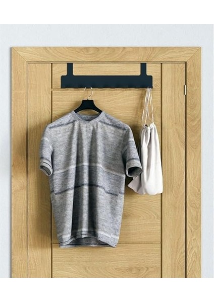 Home Metal Mat Siyah Kapı Arkası Askılık – 8 Kancalı Amerikan Tipi Organizer Askı, Banyo ve Oda Kapıları Için Pratik Askılık, Delmeden Montajlı Kapı Arkası Askı (Siyah) indirimleri