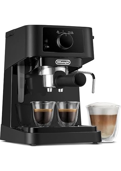 Stilosa Ec 230.BK – Geleneksel Espresso Süzgeç Makinesi, Manuel Süt Köpürtücülü Espresso Makinesi, Espresso Tozu, 1 L Su Tankı, Siyah modelleri