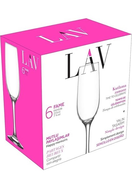 Fame 6'lı Şampanya Kadehi fırsatları