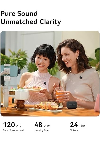 Lark A1 Kablosuz Mini Mikrofon, iPhone 15/16 ve Android Için, 48 Khz/24 Bit, 3 Seviyeli Akıllı Gürültü Engelleyici, Youtube, Podcast, Vlog Için Mikrofon (Siyah, 2tx + Usb-C Rx + Şarj Kılıfı) fiyatları