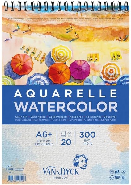 Blok A6 11X17CM 300GR 20 Yaprak