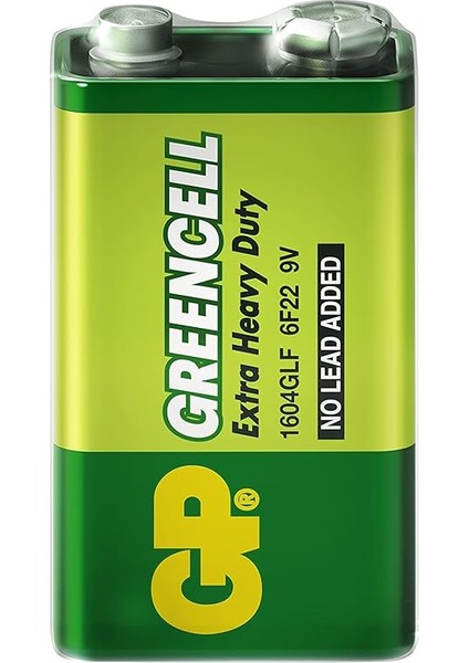 Batteries GP1604G Greencell 6F22/1222/9V Pil, 9 Volt, 10'lu Kutu fiyatları
