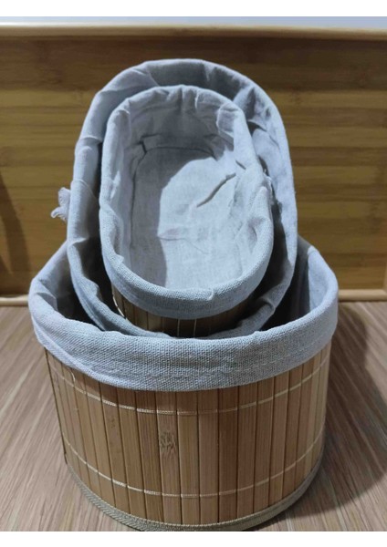 Bambu Oval 3 Lü Organizer Seti (Sabunluk Havlu Kozmetik Saklama )Organizer fiyatları