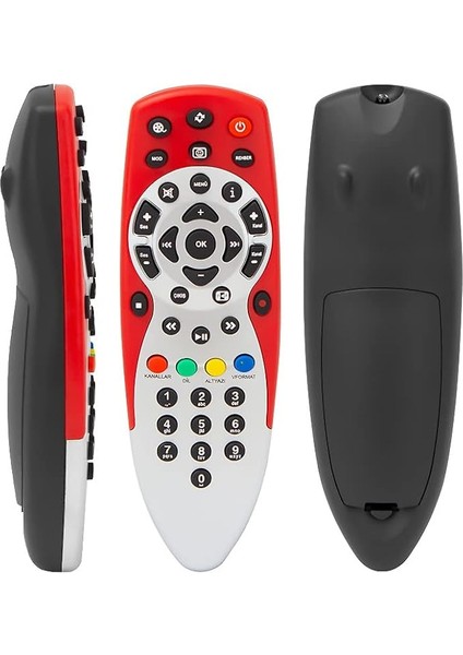 Digiturk Hd Plus Uydu Kumandası KR0084 RT-0084 Dıgıturk Kırmızı Kumanda