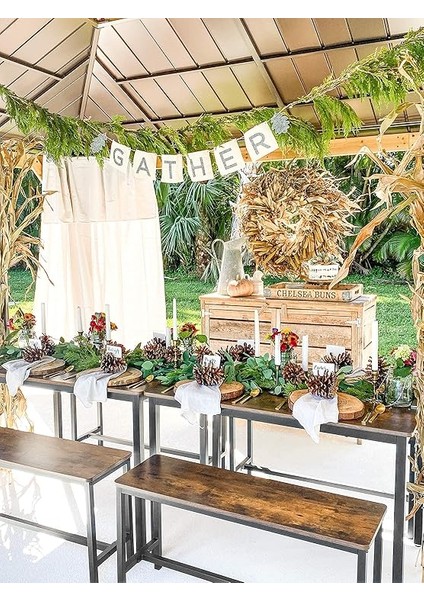 Yemek Masası, 2 Banklı, 3'lü Set, Mutfak Masası 70 x 110 x 75 Cm, Her Biri 2 Bank 30 x 97 x 50 Cm, Çelik Çerçeve, Endüstriyel Tasarım, Vintage Kahverengi-Siyah KDT070B01 fiyatları