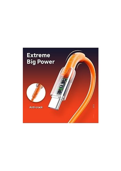 Type-C Hızlı Şarj Kablosu, 60W 480MB/S Veri Aktarımı, Saf Bakır Tel, Anti-Kırılma Özellikli, LED Göstergeli, Turuncu Soft Silicone USB C Cable For Galaxy S25/S24/S23 Ultra Pad Mini 6/air 4,5 Pixel fiyatları