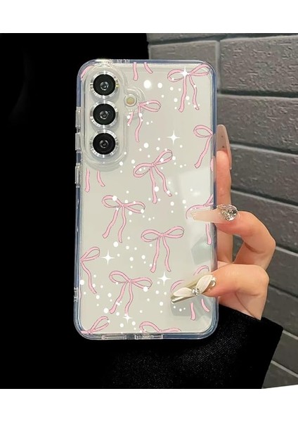 Galaxy A55 ile Uyumlu SFF01 Şeffaf Tasarımlı Kılıf - Ince, Hafif ve Dayanıklı Koruma, Kamera ve Tuşlarla Tam Uyumlu Şeffaf Telefon Kapağı (Inçilifiyonk)