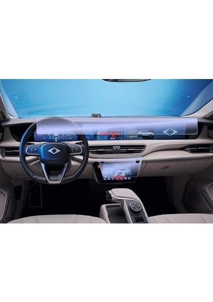 Togg T10X Ile Uyumlu Ekran Koruyucu Digitlal Gösterge & Multimedya ve Kumanda Ekranı