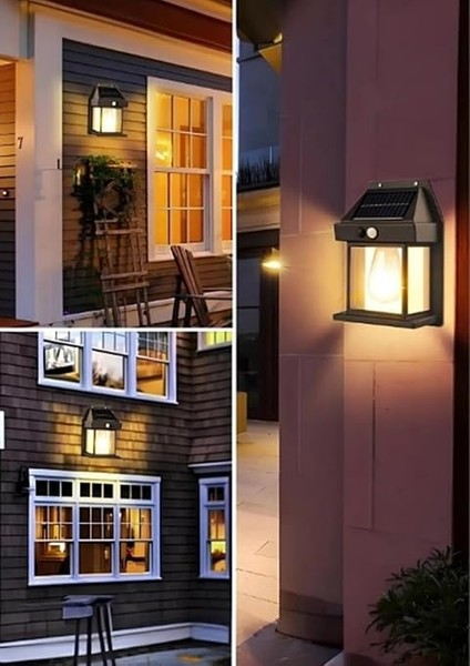 Suya Dayanıklı Hareket Sensörlü Güneş Enerjili Solar LED Dış Mekan Bahçe Lambası modelleri