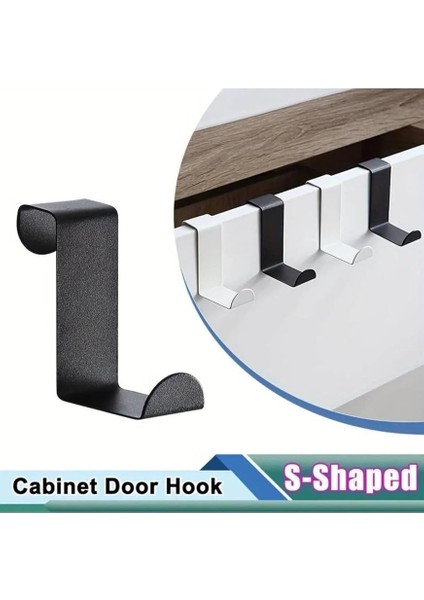 Banyo Siyah Askılık Kapı Arkası Bornoz Askılığı Mutfak Banyo Askılığı Havlu Askılığı Elbise Askılık 4 Lü fiyatları