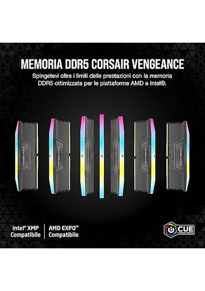 CMH96GX5M2E6000Z36 Vengeance Rgb 96GB (2X48GB) 6000MHZ Ddr5 CL36 Amd Expo & Intel Xmp Ram fiyatları