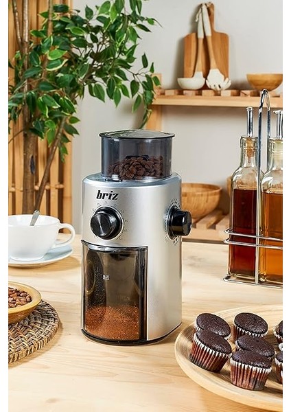 BR742 Zaman Ayarlı Kahve Değirmeni Kahve Öğütücü fırsatları