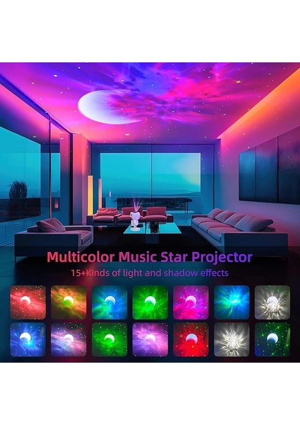 Astronot Projektör Bluetooth Bağlantılı ve Uzaktan Kumandalı Ambians Gece Lambası Uzay Efektli Galaksi ve Yıldız Yansıtma 12CM x 22CM MXS-003 (MXS-003) fırsatları