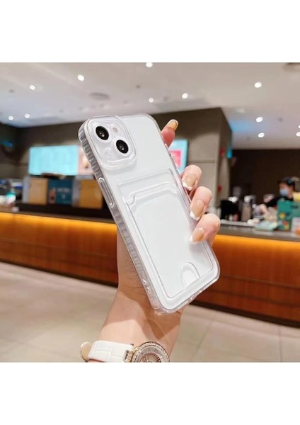 Aksesuar Iphone 13 ve 14 ile Uyumlu Şeffaf Kartlıklı Kamera Korumali Aa Kalite