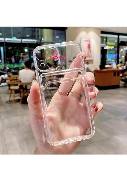 Aksesuar Iphone 13 ve 14 ile Uyumlu Şeffaf Kartlıklı Kamera Korumali Aa Kalite modelleri