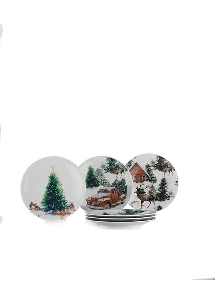 Porselen Happiness 6 Parça Pasta Takımı fiyatları