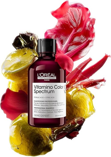 Professionnel Paris Serie Expert Vitamino Color Spectrum Boyalı Saçlar Için Parlaklık Kazandıran Renk Koruyucu Şampuan 300ML fırsatları